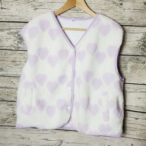 Coccko Heart Print Vest Size XL